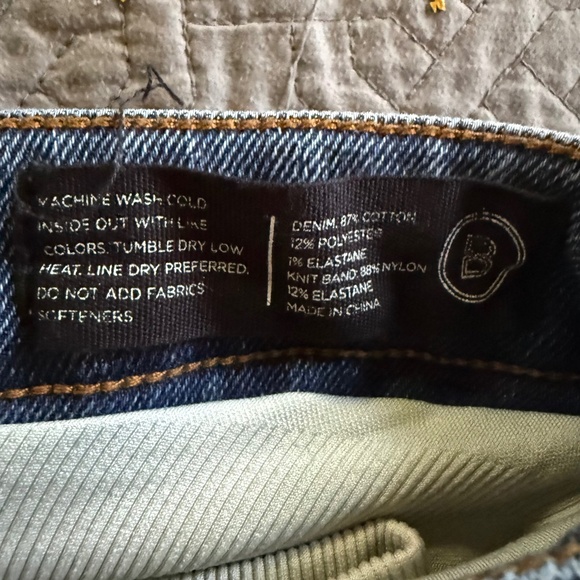 Blanqi Denim Maternity Belly Support Straight Leg Jeans Size 10 Medium Wash - Picture 16 of 16